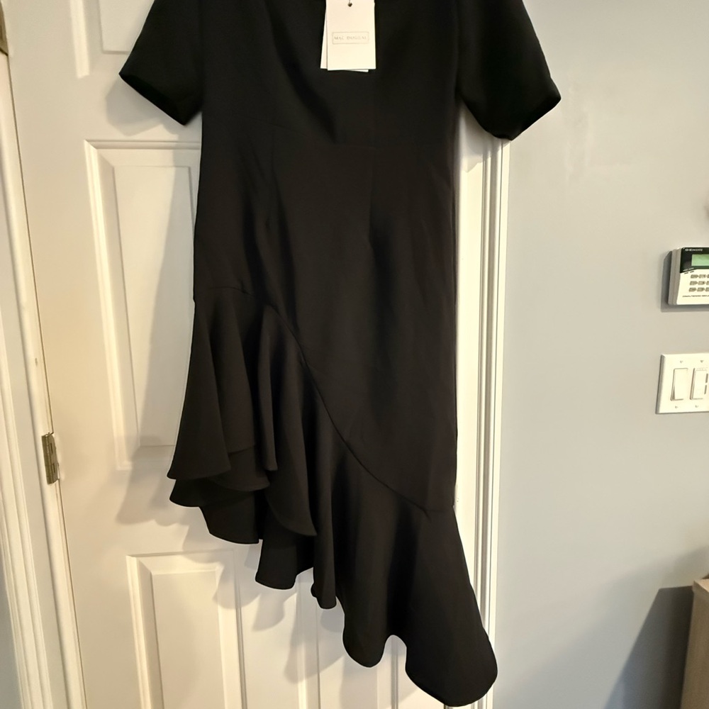 Mac Duggal Black Asymmetrical Dress